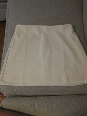 Pink Lily Cream Mini Skirt